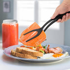 Egg Flipper Spatula 2 in 1 Grip and Flip Spatula Tongs Egg Spatula Flipper Made - Image 6