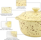 4-Piece 10 Oz Mini Ceramic Cocotte Set - Image 4