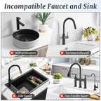 PoYang 17.7 inch Faucet Mat for Kitchen Sink Splash Guard, 7° Slope Silicone - Image 4