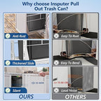 Insputer 8 Gal Pull Out Trash Can Under Cabinet, Heavy Duty Under Sink Garbage - Image 6