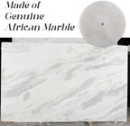 Koville African Genuine Marble Paper Towel Holder Countertop, - Image 5