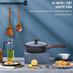 Vinchef Nonstick Deep Frying Pan Saute Pan - Image 2