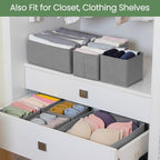 Criusia Drawer Organizer Clothes, 16 Pack Underwear Drawer Organizers, Foldable - Image 8