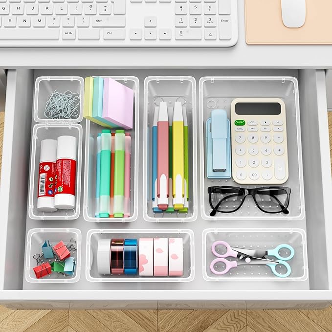 ElegantArray 36 PCS Drawer Organizer Set, 4 Sizes Tool Storage Trays, - Image 7