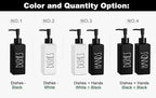 Hand and Dish Soap Dispenser Set, Matte Black Dish Dispenser Bottle - Image 7