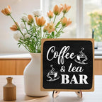 Coffee Bar Decor Sign, Rustic Wooden Plaque Coffee Sign - Image 3