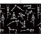 Funny Skull Yoga Dish Drying Mat by VisittheDuibelproduct