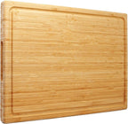 Utoplike Extra Large XXXL Bamboo Cutting Board 24 x16 Inch, Largest Wooden by Utoplike
