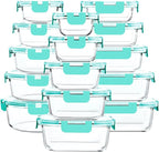 30 Pieces Glass Food Storage Containers by MMCIRCO