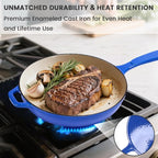 Hisencn Enameled Cast Iron Skillet - Image 3