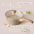 SENSARTE 1.5 & 2.5 Quart Ceramic Sauce Pan Sets - Image 8
