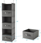 MAX Houser 6 Tier Shelf Hanging Closet Organizer, Closet Hanging Shelf - Image 3
