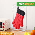 GEEKHOM BBQ Gloves Heat Resistant Oven Mitts - Image 7