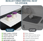 Stone Drying Mat for Kitchen Counter 24"×16"with Water Absorbent Diatomite - Image 5