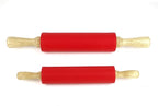 Silicone Rolling Pin for Baking Non-stick Rolling Pin Dough Roller Wooden - Image 5