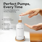 White Glass Hand and Dish Soap Dispenser Set by Brighter Barns - Image 4
