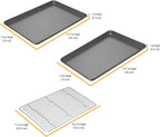 Chicago Metallic Professional Non-Stick Cookie and Jelly-Roll Pan Set - Image 3