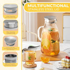 SUSTEAS 3 Liter 101 oz Glass Pitcher - Image 2