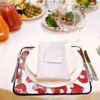 Breling Valentine's Day Dish Drying Mat Valentine Kitchen Dry Mat Absorbent - Image 5