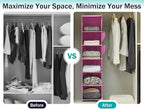 YOUDENOVA Hanging Closet Organizer and Storage, 6-Shelf Closet Hanging Storage - Image 6