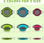 Silicone Collapsible Colander Sink Colander Collapsible Camping Versatile - Image 2