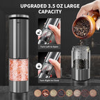 Haomacro Electric Salt and Pepper Grinder Set, Upgraded Larger Capacity - Image 6