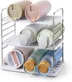 YouCopia UpSpace Water Bottle and Travel Mug Cabinet Organizer, Adjustable by YouCopia