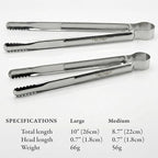 TECHEF Kitchen Shears With 2 Stainless Steel Tongs & Travel Bag, Dishwasher Safe - Image 6