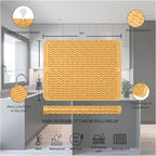 Silicone Drying Mat 16 × 12 – Yellow Tan Non-Slip Sink Mat - Image 2