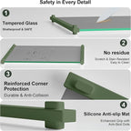 Glass Cutting Boards for Kitchen, European Grey Glass Paired - Image 4