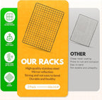 2 PCS Cooling Racks for Cooking and Baking, 14.8x10 Inches Stainless Steel - Image 4