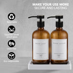 Amber Glass Soap Dispenser - Image 3