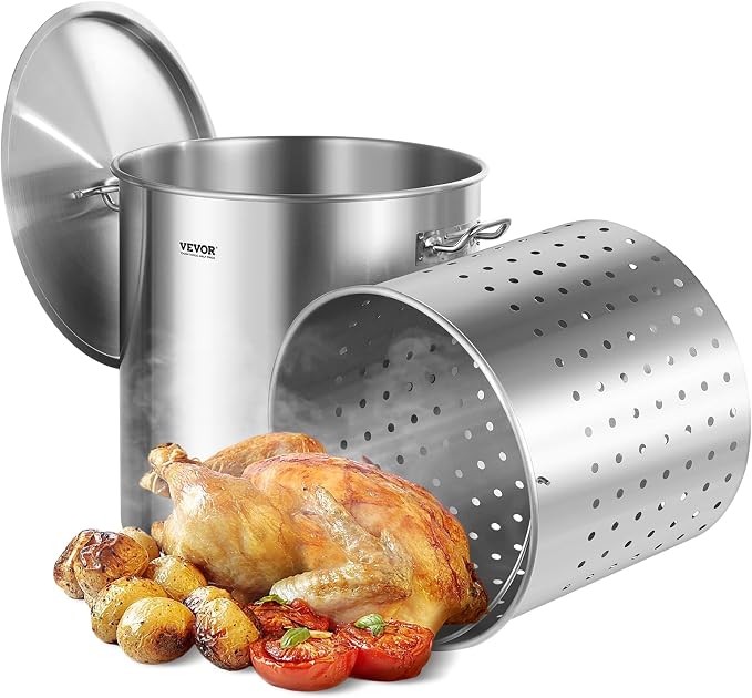VEVOR Stainless Steel Stockpot, 84 Quart Large Cooking Pots, Cookware Sauce Pot by VEVOR