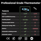 Meat Thermometer Digital Waterproof Instant Read Thermometer - Image 2