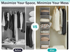 YOUDENOVA Hanging Closet Organizer, 6-Shelf Closet Hanging Storage Shelves - Image 7