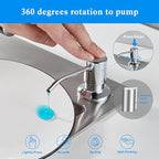 Built in Soap Dispenser for Kitchen Sink, Chrome Stainless Steel Countertop - Image 5