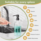 AmazerBath Soap Dispenser, 2 Pack Glass Soap Dispenser - Image 5
