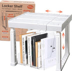 Piffny Locker Organizer Shelf， Adjustable Width and Height, Ideal Locker Shelf by Piffny