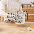 Aesthetics Mushroom Silicone Oven Mitts Pan Mats Set of 2, Heat Resistant - Image 7
