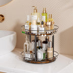 LAMU 12'' Lazy Susan Turntable Organizer, 2 Tier Round Rotating Spice Rack - Image 6