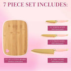 Paris Hilton Reversible Bamboo Cutting Board and Cutlery Set - Image 4