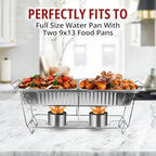 COMFICOVE 6 Pack Chafing Wire Rack Buffet Stand Chrome Frame - Image 5