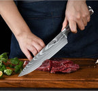 Dfito Chef Knife Sets with Roll Bag, 9 Pieces Professional Knife Set, High - Image 5