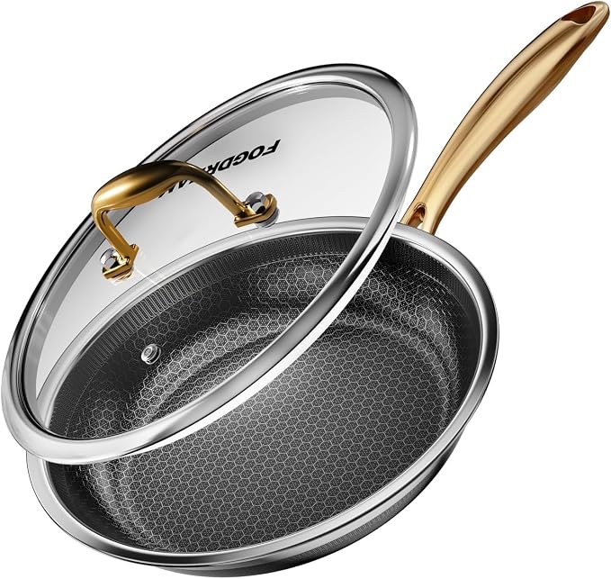 FogDream 8 Inch Stainless Steel Frying Pan by FogDream