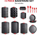 Baking Pan Set, 39 Piece Premium Baking Set, Nonstick Bakeware Sets BPA Free - Image 2
