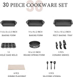 MAISON ARTS 30 Piece Pots and Pans Set Non Stick, Kitchen Cookware & Bakeware - Image 6