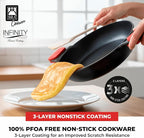 BRA COOKWARE Infinity Dual-Handled Sauté Pan w/Glass Lid | 11-Inch 2.95-Quart - Image 5