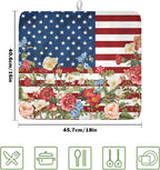 4th of July Dish Drying Mat 18x16 Inch, Patriotic Drying Mat - Image 2