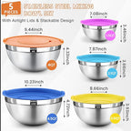 BEWOS Mixing Bowls with Lids Set - Image 2
