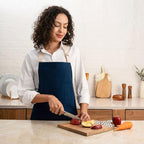 Cotton Canvas Apron for Women & Men – Adjustable Neck Strap & Waist Ties - Image 2